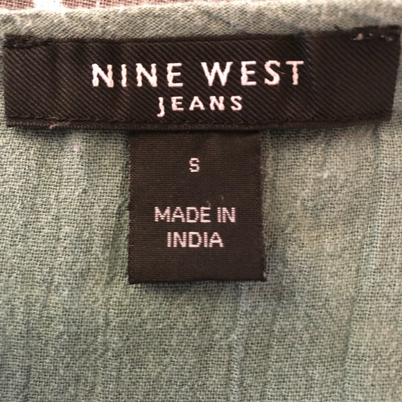 NINE WEST Olive Green Blouse - Picture 6 of 6